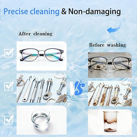 VUA 6L Commercial Ultrasonic Cleaner with Digital Timer & Heater, Professional Ultrasonic Parts Cleaner, Ultra Sonic Cleaning Machine with 300W Heated Cleaner for Glasses Industrial Parts Tools Lab