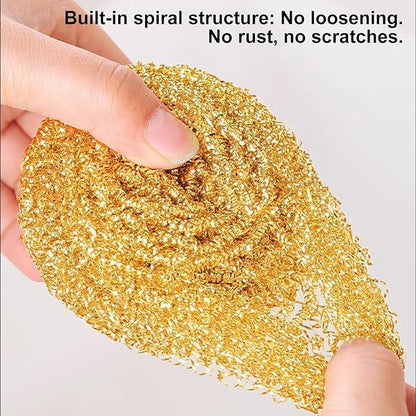 Copper Dish Scrubber - Extra Strong Ball | Heavy Duty Cleaning Ball for Pots, Pans & Grills - Removes Stubborn Dirt, Buildup & Stains