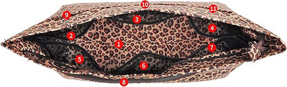 Vercord Handbag Purse Tote Pocketbook Organizer Insert Zipper Closure 11 Pockets 3 Sizes Many Colors