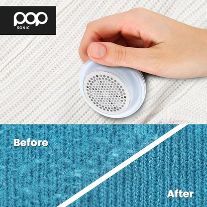 Fabric Shaver, Lint Remover Electric (Black Leopard) – Rechargeable, 6 Blade System, Fabric Lint Shaver w/LED Light -One-Touch Activation Pill Shaver for Clothes - Electric Lint Remover Fabric Shaver
