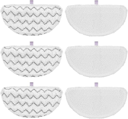 6 Pack 1940 for Bissell Steam Mop Pads for Bissell PowerFresh Steam Mop 1806 1544 1440 2075A 2685A 1940W 19404 Series, Model 19402 19408 1940a 1940f 1940q 1940t B0006 B0017, Part #5938#203-2633