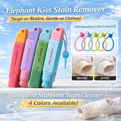 Gieleph Stain Remover, 3-Second Stain Remover Pen for Clothes, 12ml On-the-Go Spot Cleaner, Double Head Instant Treater Sticks With Lanyard, Travel & Pocket-Sized (2, Green 12ml)