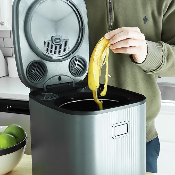 Electric Kitchen Composter — 5-Blade Motor, Handles Bones & Shells, 3.5L, 500W, ETL Certified Indoor Food Waste Recycler