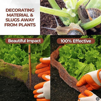 Copper Mesh Rodent Control, 5in x 36ft- Rustproof Copper Mesh Roll for Rodent, Bat & Snail - Perfect for Hole Blocking, Gardening & Sealing Water Opening - Plus Bonus Scissor & Gloves