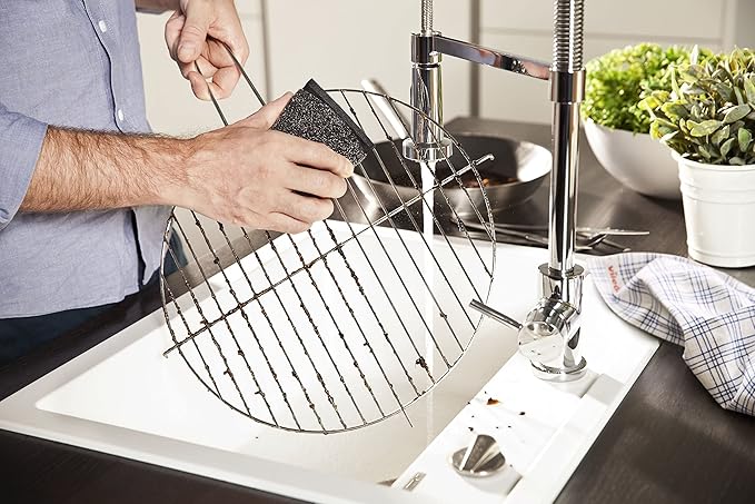 Vileda Glitzi Power INOX Steel Sponge for Stubborn Dirt, 2 Pieces