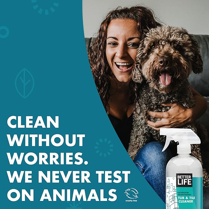 Better Life All Purpose Cleaner Unscented 32 Oz Pack of 2 + Tub and Tile Cleaner 32 Oz Pack of 2