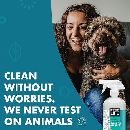 Better Life All Purpose Cleaner Unscented 32 Oz Pack of 2 + Tub and Tile Cleaner 32 Oz Pack of 2