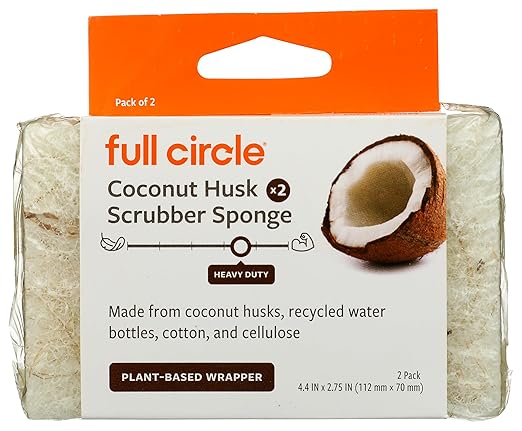 Cleana Colada Heavy Duty Coconut Scrubber Sponges 2ct, 2 CT