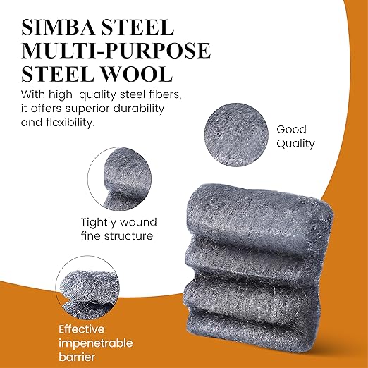 Steel Wool Grade # 000 - Extra Fine Grade - 16 Pads Multi-use for Buffing, Waxing, Polish, Multi-Purpose (#000-16 Pads)
