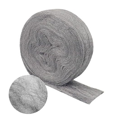 Steel Wool Roll, 30 FT Flexible Stainless Steel Wool Rolls Interstice Hole Filler, Barrier Wire Mesh Hole Fill Fabric, Control Gap Filter Keep Animals Away from Holes for House Garage