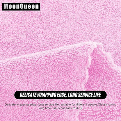 MOONQUEEN Ultra Soft Premium Washcloths Set - 12 x 12 inches - 72 Pack - Quick Drying - Highly Absorbent Coral Velvet Bathroom Wash Clothes (Frozen Berry)
