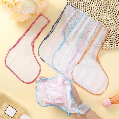 8 Pcs Soap Bar Saver Bag to Preserve Soap Mesh Pouch for Shower Body Wash Conditioner Shampoo Bar Holder, 8 Colors