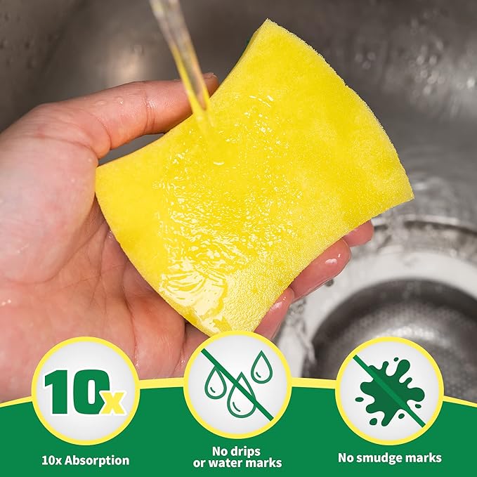 Heavy Duty Scrub Sponges 24 Pack, Double-Side Design, Long-Lasting Kitchen Sponges, High Density Dish Sponge.