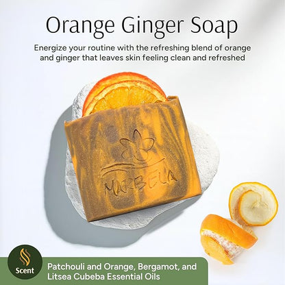 Marbela Cosmetics Handmade Soap - Orange Ginger - Soap Bar 3.5 oz