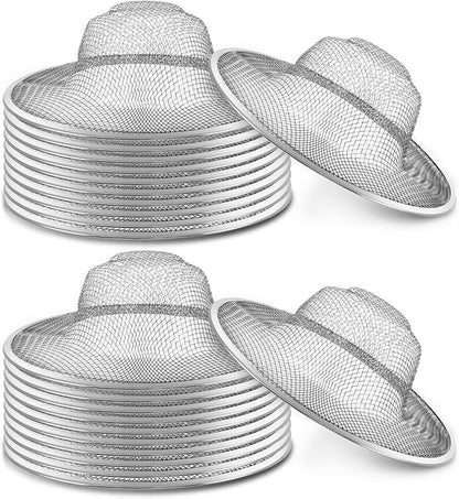 40 Pcs Mesh Sink Strainer, 4.5" Diameter Stainless Steel Slop Basket Filter Trap Metal Durable Kitchen Sink Drain Strainer with Large Wide Rim for The Sinks in Kitchen Bathroom Shower Drain
