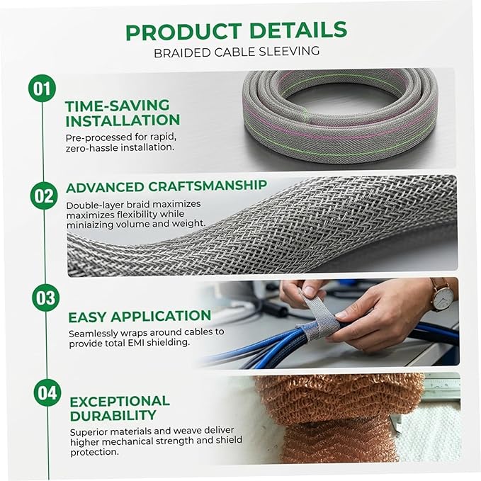 Stainless Steel Wool for Rodent Control - 6m x 12.7cm Double Woven Mesh Roll, Mice Blocker and Gap Sealer for Home & Garden Protection