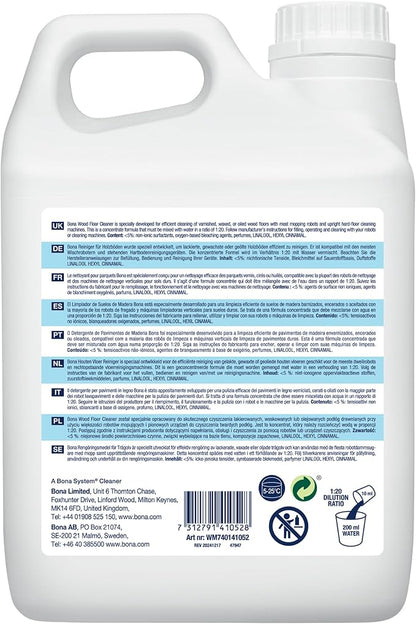 Bona Wood Floor Cleaner Concentrate for Mopping Robots 2.5L