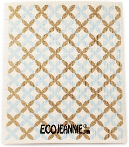 Wholesale EcoJeannie Eco-Friendly German Cleaning Cloth 100% Biodegradable Cellulose Sponge Cloths, Kitchen Cloths, GMO-Free, Reusable - Made in Germany Packaged in P.R.C. (4 Pack)