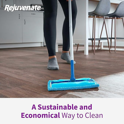 Rejuvenate Microfiber Sweeper Pads, Fit Swiffer Sweeper Mops for A Sustainable Alternative to Disposable Cleaning Pads, Trap Dirt, Dust and Hair and Remove Dirt and Grime, 5 Count