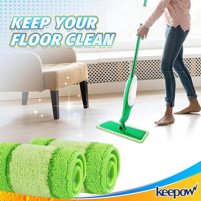 6 Pack Upgraded Spray Mop Refills for Libman Freedom Spray Mop, Washable Microfiber Spray Mop Replacement Head, 6 Count Reusable Mop Pads