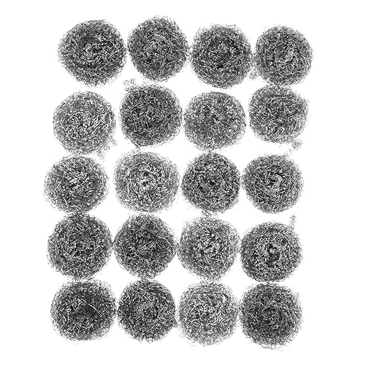 Zerodeko Stainless Steel Kitchen Cleaning Ball Effortless Dish Washing Tool for Pots Pans Non Skid Scourer for Thorough Cleaning