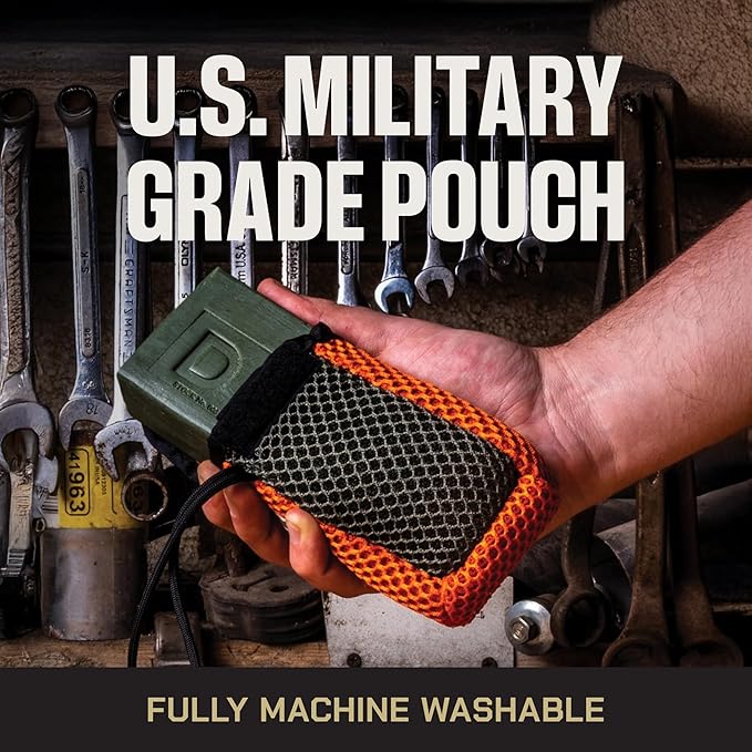 Duke Cannon Tactical Scrubber Soap Pouch - U.S. Military-Grade, Coarse and Soft Mesh, 550 Paracord, Shower Hygiene Essential for Men's Bar Soap - 4 Pack