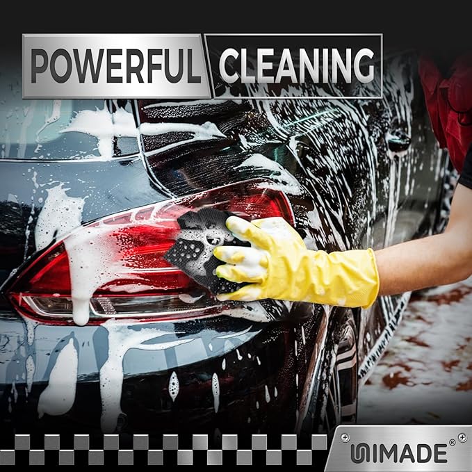 UNIMADE Microfiber Cleaning Cloth, 200 Pack Microfiber Towels for Cars Reusable Shop Rags Bulk Lint Free Cleaning Towels for Car Kitchen Automotive Bar Mechanic Restaurant Garage, 11.5"x 11.5", Grey