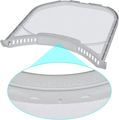 ADQ566564 Lint Filter Replacement for LG and Kenmore Dryers, New Version ADQ566564 Filter (Bottom with Notches), Ultra Durable Lint Screen Trap with Dryer Vent Lint Brush
