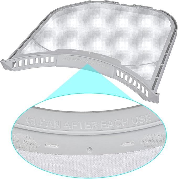 ADQ566564 Lint Filter Replacement for LG and Kenmore Dryers, New Version ADQ566564 Filter(Bottom with Notches), Ultra Durable Lint Screen Trap, Filter Size 11.9 * 10.9 inch (30.1 * 27.6 cm)