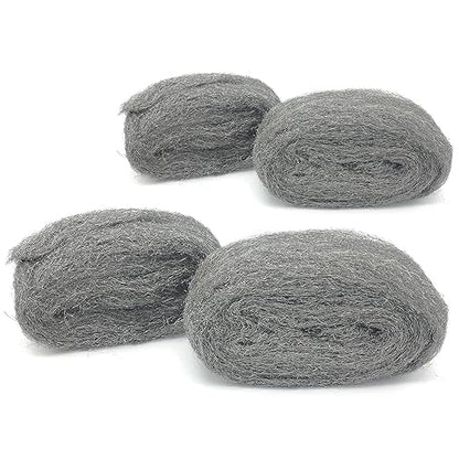 Steel Wool Fill Fabric DIY Kit, Coarse Wire Wool Hardware Cloth, Gap Blocker, Keep Mice Away from Holes/Siding/Pipeline/Vents in Garden, House, 4 Pack × 10FT