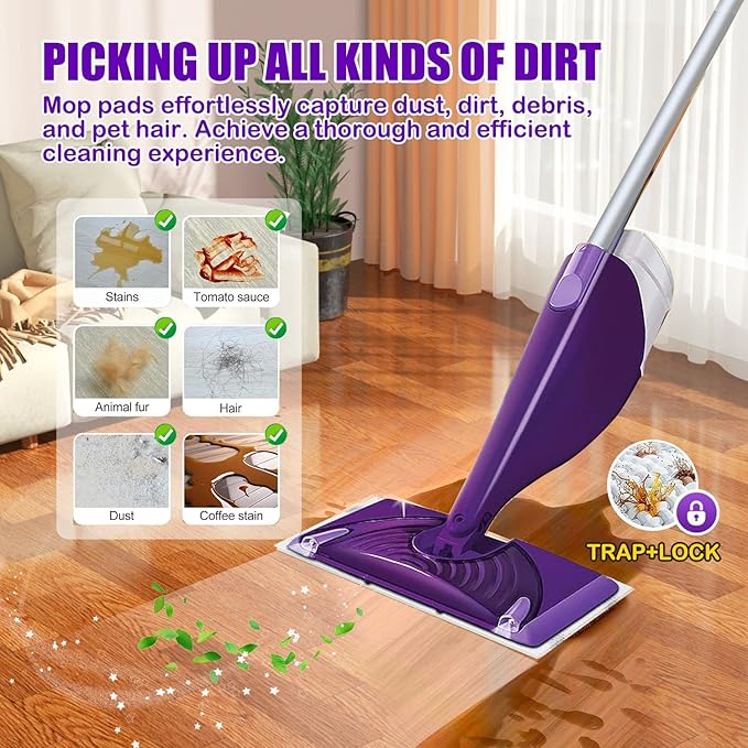 60 Pack Disposable Wetjet Pads Refills for Swiffer Wet Jet Mops, 4 Layers Thickened | Super Heavy-Duty Absorbent | Stickiness, Absorbent for Household Cleaning & Suit All Multi-Surface