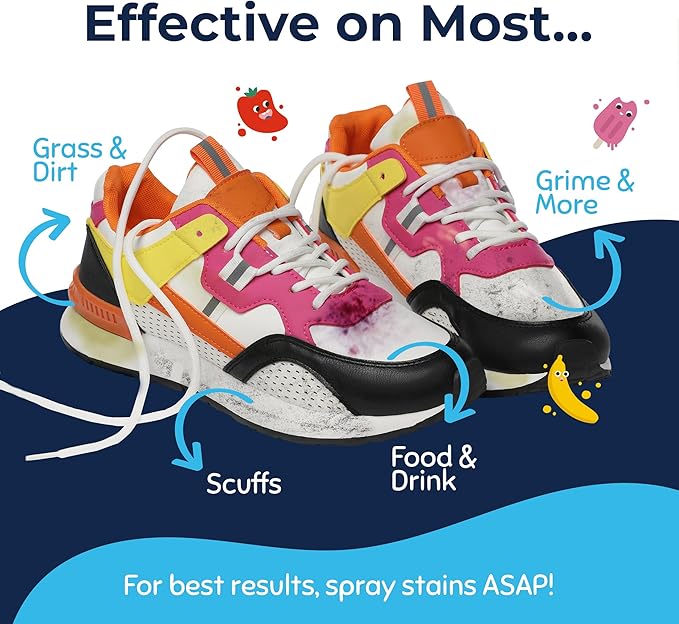 Miss Mouth's Messy Eater Stain Treater, Messy Steppers Shoe Cleaner & Portable Pens Bundle - Sneaker Cleaning Kit & Spot Remover Spray for Clothes