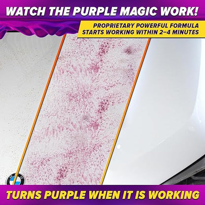 Carfidant Iron Remover for Car Detailing – Color-Changing Formula for Brake Dust & Iron Build-Up | Safe for Paint, Wheels & Coatings | pH Neutral Spray – 16 fl. oz.