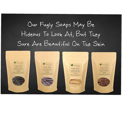Aspen Kay Naturals - 1 Pound Bag of Fugly Soap, a Mixture of Dented & Imperfect Soap Bars, Soap Ends & Chunks. Natural & Organic Ingredients. (Aloe & Calendula)