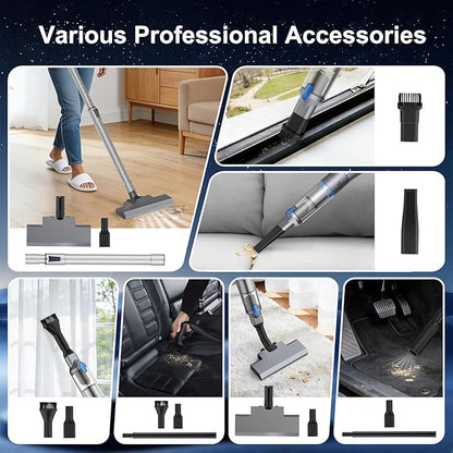Handheld Vacuum Cordless Cleaner, Compact Powerful Suction And Long Runtime, Lightweight At 1.25lb, Rechargeable Portable Vacuum With One-Touch Empty, Car Accessories Hand Vacuum For Car Home Office