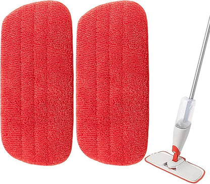2 Pack Microfiber Reusable Mop Replacement Mop Refill Mop Pads Suitable for OXO Good Grips Spray Mop, Wet/Dry Mop Replacement Pads for Hard Floor Cleaning (Mop Not Included)