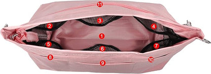 Vercord Handbag Purse Tote Pocketbook Organizer Insert Zipper Closure 11 Pockets 3 Sizes Many Colors