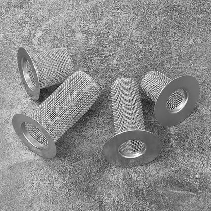 2 Pack Sink Drain Hair Catcher Shower Drain Strainer Stainless Steel Long Cylinder Tub Mesh Strainer Slop Basket Filter Trap for Bathroom Sink Utility Room Laundry Room RV Lavatory Bathtub