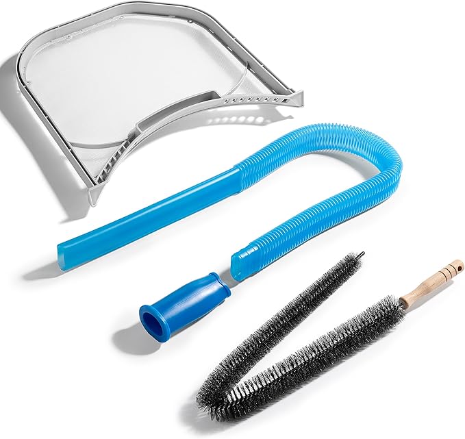 Dryer Lint Filter Replacement Kit for LG ADQ56656401 - Includes Cleaner Brush & Flexible Hose - Stainless Steel Lint Screen for Dryer DLEX3875V DLEX3875W DLG3051W DLG3171W