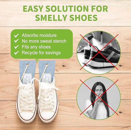 CLEVAST Activated Bamboo Charcoal Odor Absorber - 6 x 60g Air Purifying Bags Natural Fresh, Deodorizer and Moisture Eliminator for Home, Closet, Shoes, Car Air freshener, Multicolor