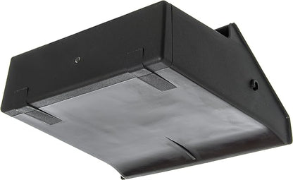 Carlisle FoodService Products Standing Dustpan – Dust Pan with Long Handle, Serrated Edge, Pivoting Pan Design, for Home, Kitchen, Lobby, or Office, 30 Inch Plastic, Black