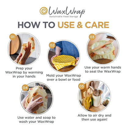 BAYU WaxWrap Beeswax Paper – 1.2M Beeswax Food Wraps – Organic Cotton Roll for Food Storage – Sustainable Eco-Friendly Plastic Alternative – Reusable and Durable – Adjustable Size