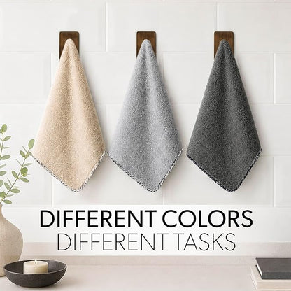 Chemical Guys AllSwipe Multi-Purpose Microfiber Towels for Cars, Microfiber Cleaning Cloth Multi Color Drying Towels Car Detailing for Wash Interior and Glass, 14 x 12 Inch - 12 Pack
