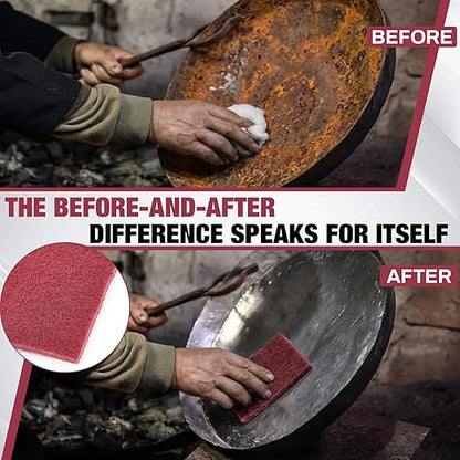 30 ft x 6 in Fine General Purpose Scuff Pads 7447 Roll Large Maroon Abrasive Hand Sanding Non Scratch Woven Aluminum Oxide Cuttable Pad Scouring Surface Kitchen Preparation Scuffing Cleaning