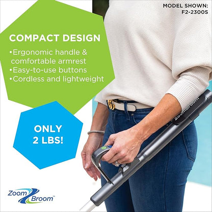 ZoomBroom Lightweight Air Broom with Ergonomic Handle – Powerful, Controlled Airflow for Easy Debris Removal at Home, Patios, Pickleball Courts, RVs, and All Outdoor and Indoor Activities