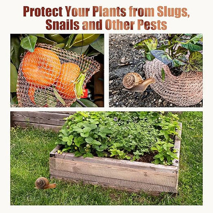 3rd Gen Copper Mesh Rodent Control Kit, 100% Pure Copper Wool for Slugs Snail Pest Bird Mice Rat Control, 2 Rolls Mesh Roll Wrap Wire with Scissors
