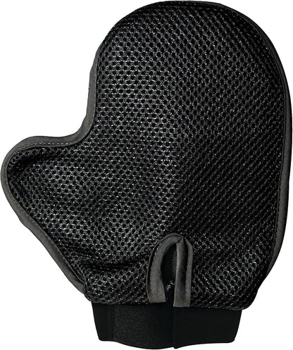 Pet Grooming Mitt and Towel Set - Deshedding Glove for Dogs and Cats - Massage and Remove Pet Hair - Ideal for Small to Medium Dogs and Cats