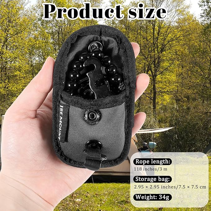 Travel Clothesline Portable Clothesline Outdoor Clotheslines Retractable Clotheslines Lightweight Camping Clothes Line with 12 Beads for Indoor Hotels Backyard Outdoor Cruise Ships RVs Tents 9.8 Feet