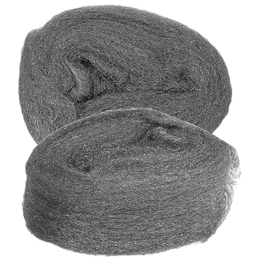 2 Rolls #0 Steel Wool Pads Reusable Wire Mesh Cleaning Wool Fabric for Polishing Rust Removal on Wood and Metal Surfaces Steel Wire for Glass and Window Finishing
