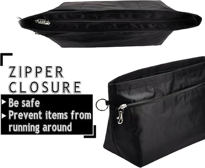 Vercord Handbag Purse Tote Pocketbook Organizer Insert Zipper Closure 11 Pockets 3 Sizes Many Colors